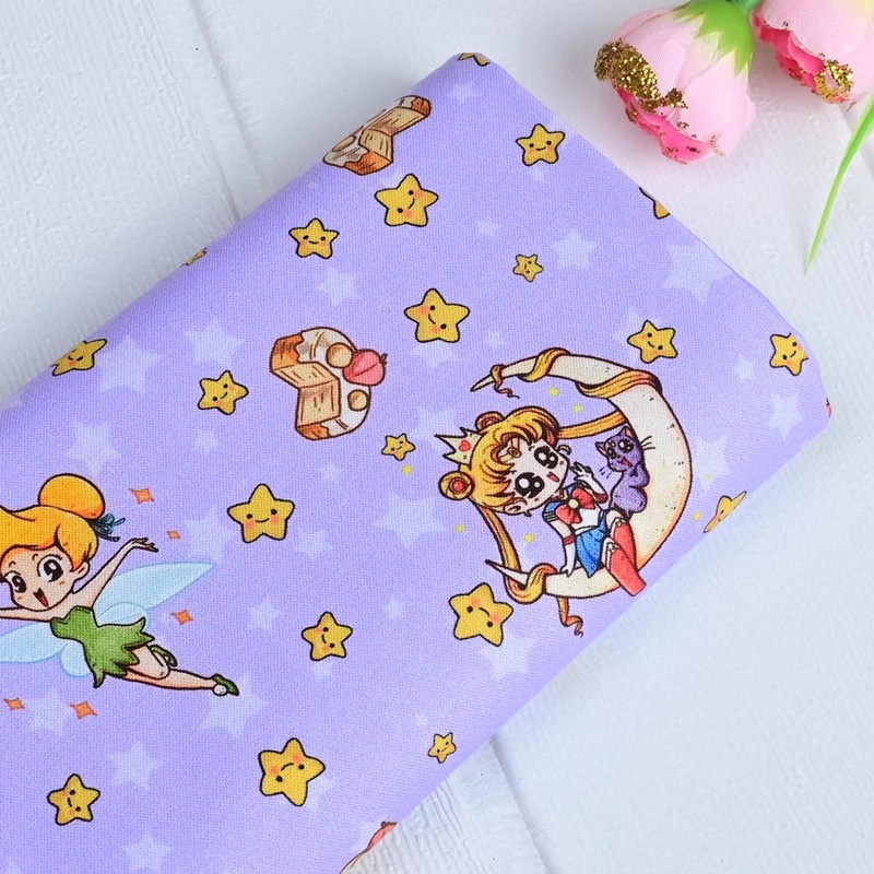 Sewing Textiles - Sailor Moon Stars Cartoon Mädchen 100er