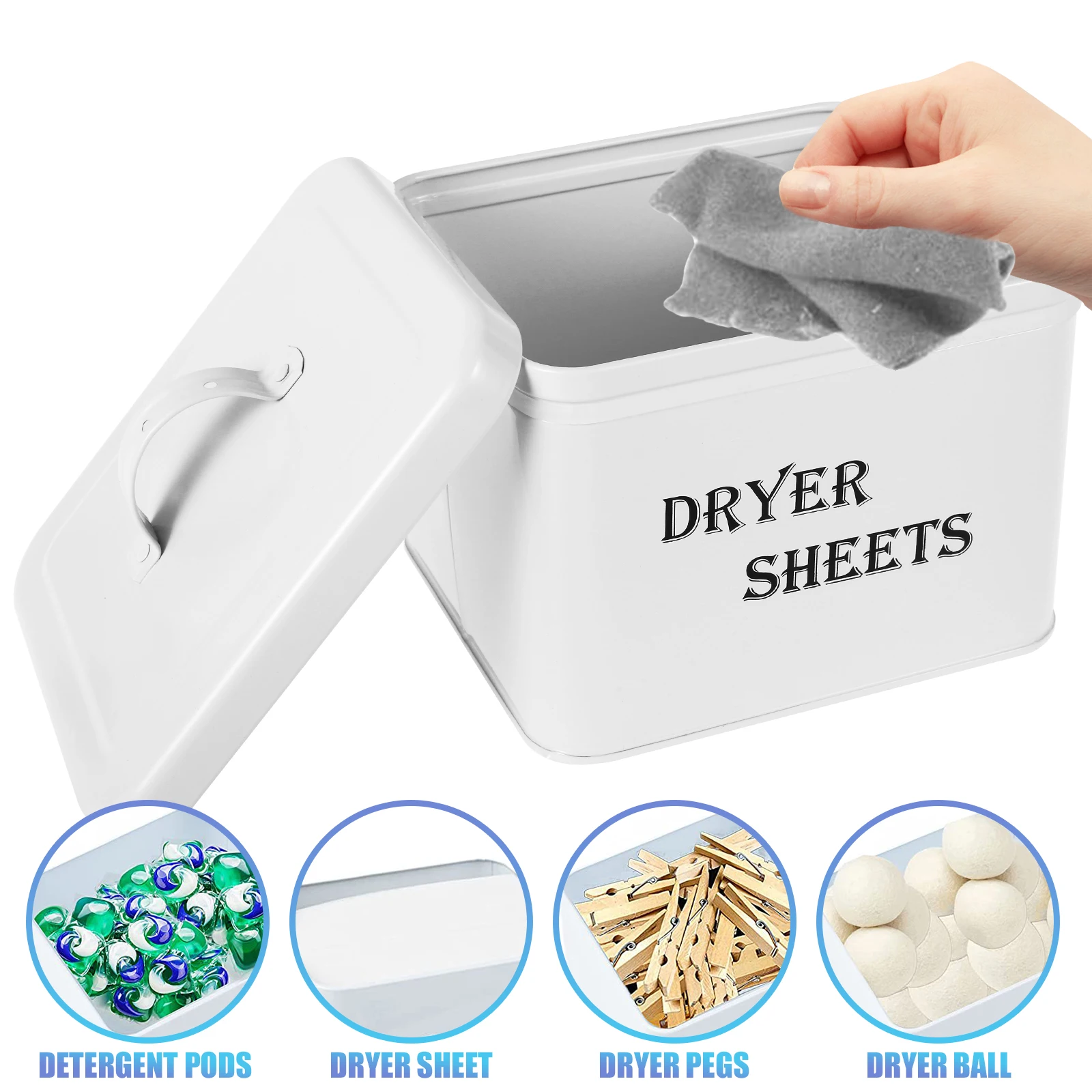 Fabric Softener Sheet - Trockner Blatt Boxen mit Deckel wieder
