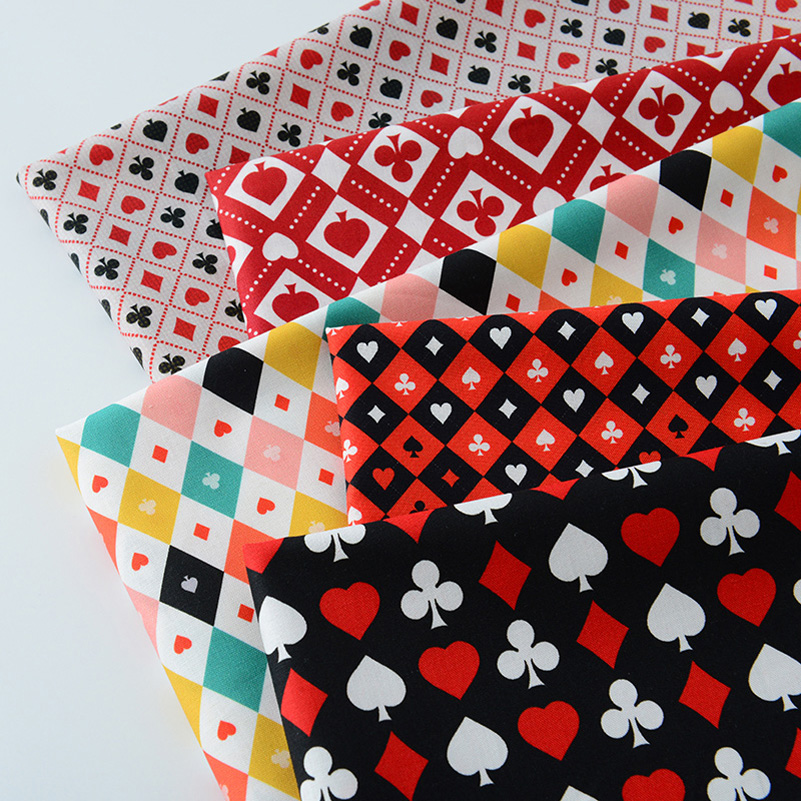Sewing Textiles - Ins Poker Element Baumwolle Digitaldruck Stoff