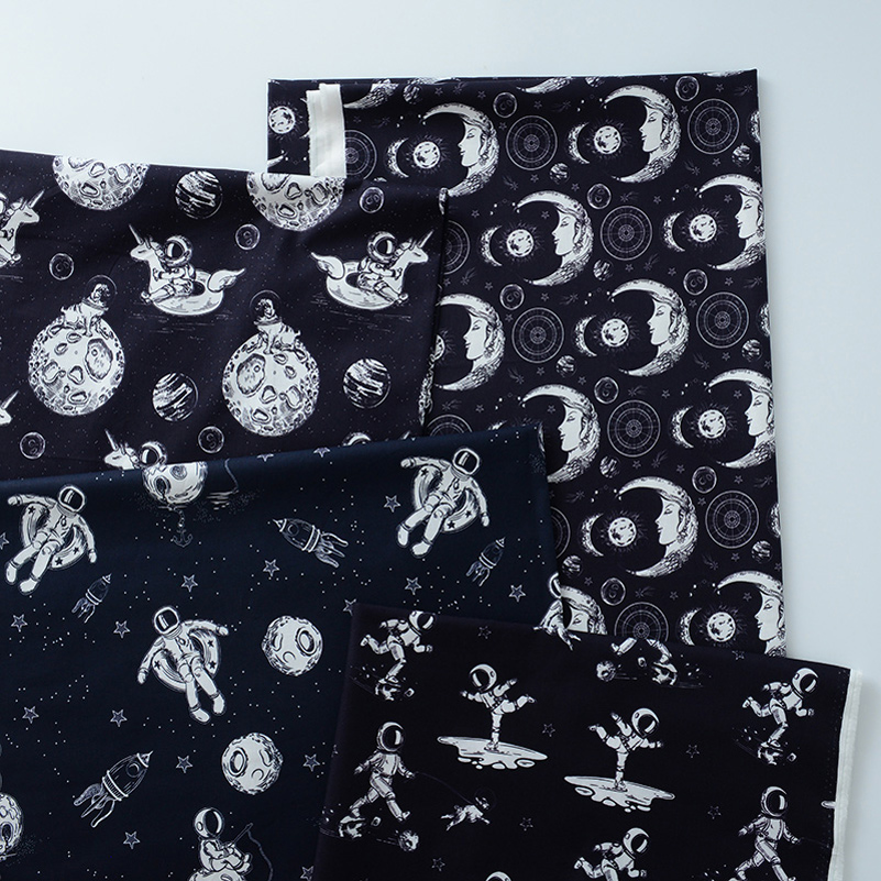 Sewing By - Astronaut Baumwolle Handgemachte DIY Digitaldruck Stoff