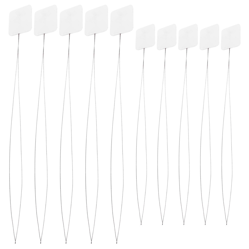 Needle Threader Tool - 10 Stück Nadel-Einfädler aus Stahl, Multifunktionales
