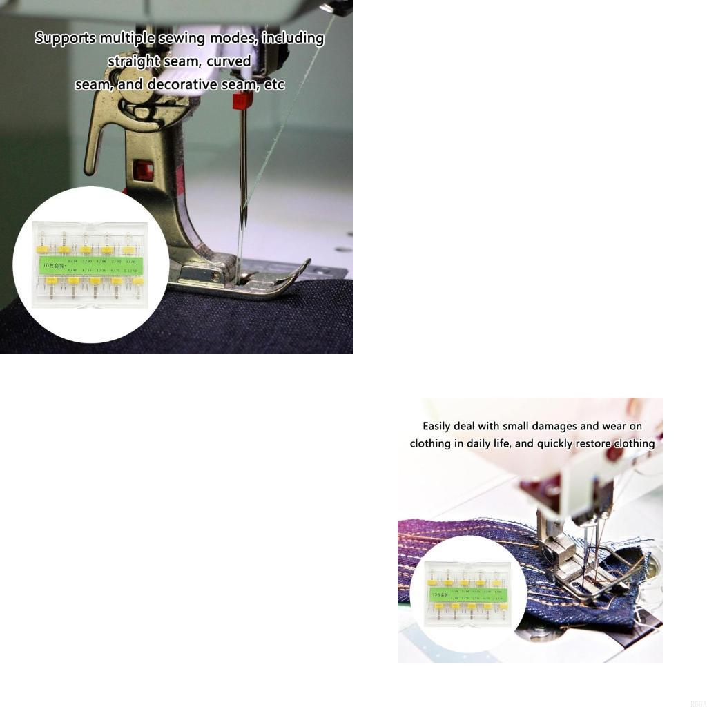 Twin Needle Stretch - R66A 10-teilige Nähmaschinennadel, Stretch-Zwillingsnadel, Doppelnadel für