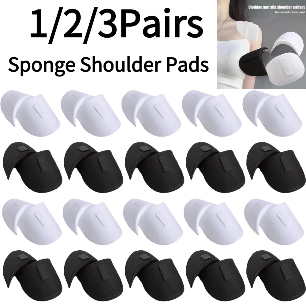 Shoulder Pad Set In - 1/2/3 Paar Schaumschwamm-Schulterpolster zum Nähen, Schulterpolster