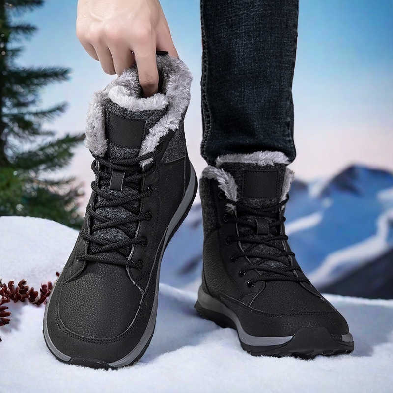 Sewing Factory - Hochleistungs-Herren-Sneaker mit Hohem Schaft Luxuriöse Gewebte