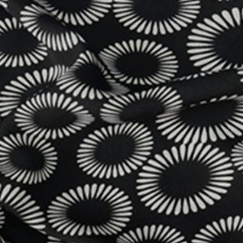 Is Sewing Textile Art - L100cm x B150cm schwarze Vorhänge Stoff