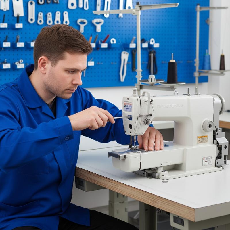 Sewing Textiles - Dreinadel-Fünf-Faden-Zickzack-Nähfuß-Set für Industrienähmaschinen mit Einstellbarer Breitenführung