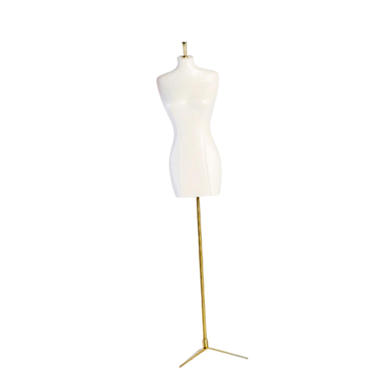 Dress Form Mannequin - Mini-Schaufensterpuppenmodell, weibliche Puppe, Kleiderform mit Metallbasis,