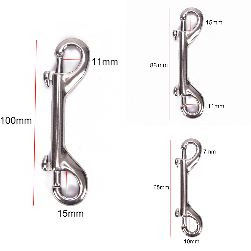 Hook Eye Fastener - 65mm/88mm/100mm Doppelendiger Tauchhaken - Zinklegierung Augenschraubverschluss