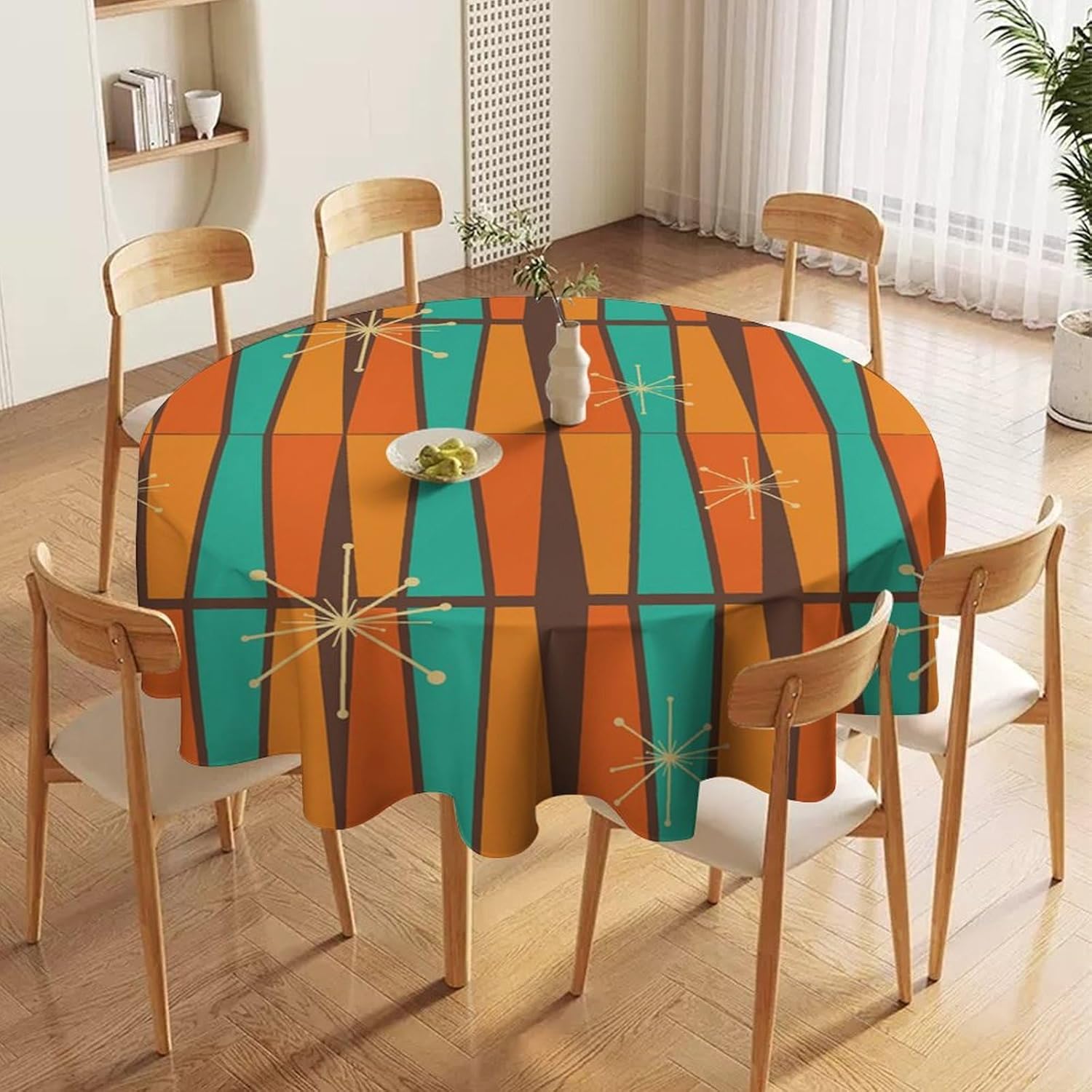 Mid-Century Modern Orange-Gelb – Century Textile & Sewing Supply Reviews Bewertung und Preis