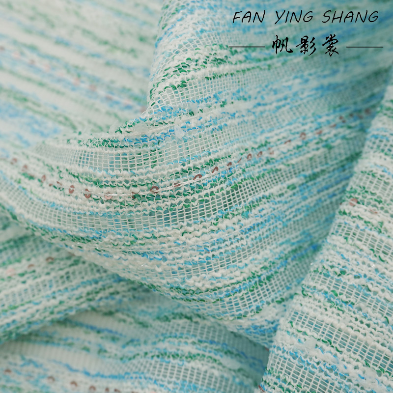 Frischer Stil, blau-grün gestr – Sewing Tweed Fabric Bewertung und Preis
