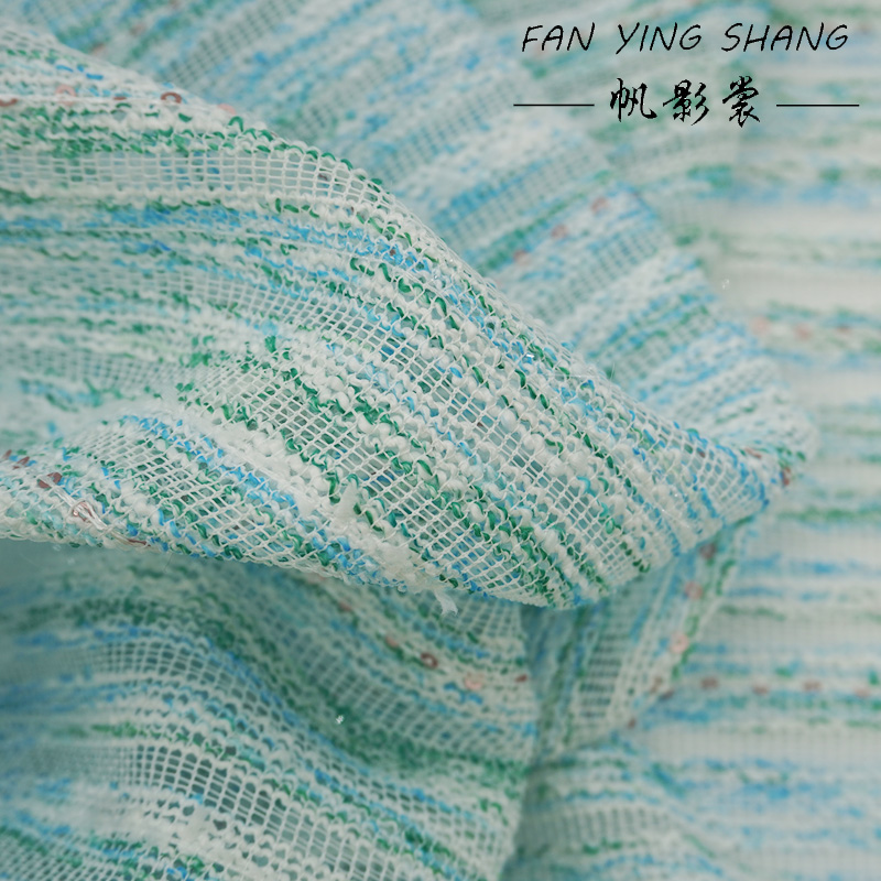 Frischer Stil, blau-grün gestr – Sewing Tweed Fabric Bewertung und Preis