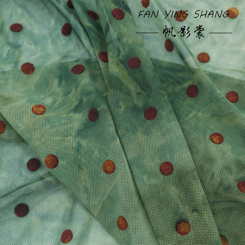 Der grüne Polka Dot Mesh Tie-D – Sewing Tie Dye Bewertung und Preis