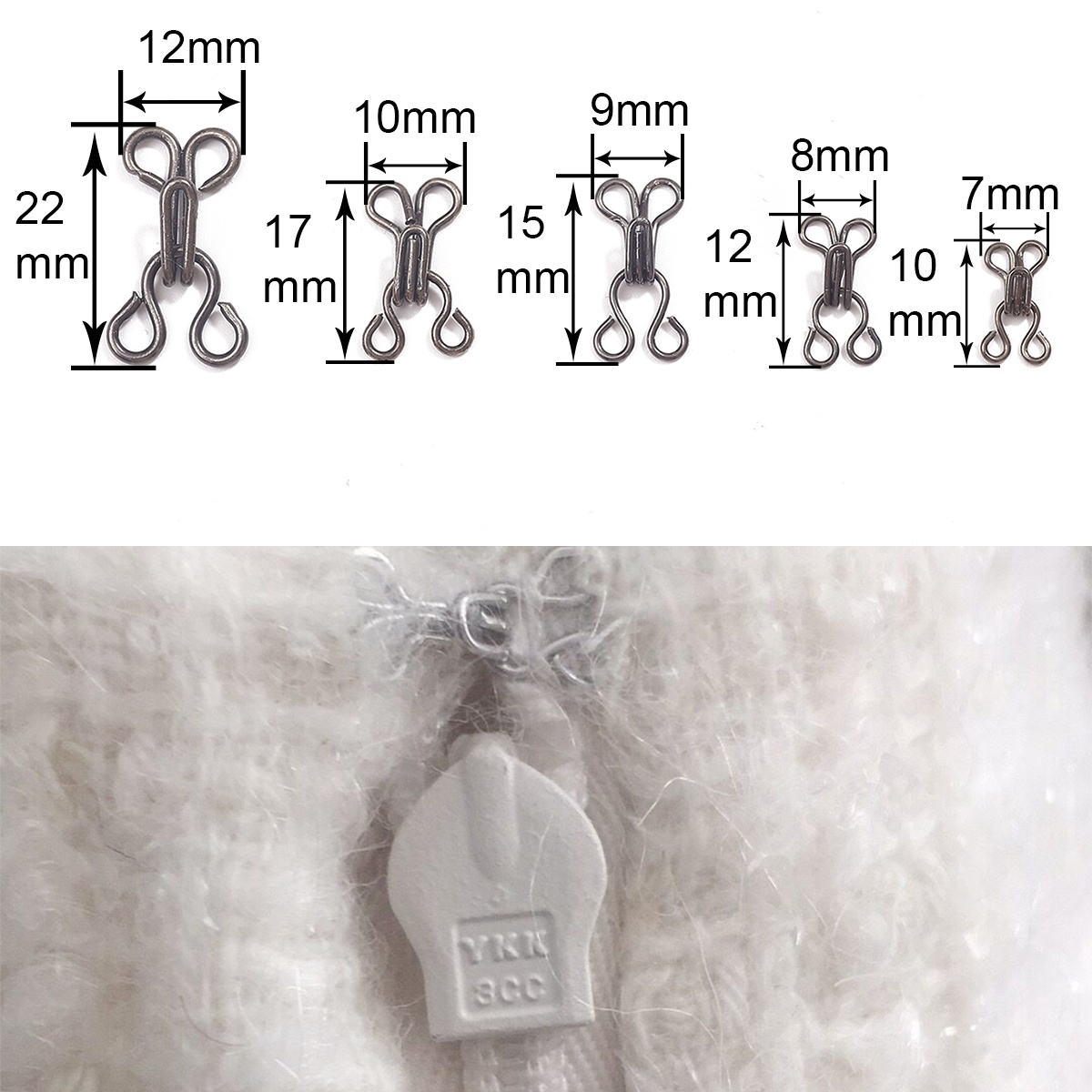 7-12mm 24 Stück Stoffhaken und – Hook Eye Fastener Bewertung und Preis
