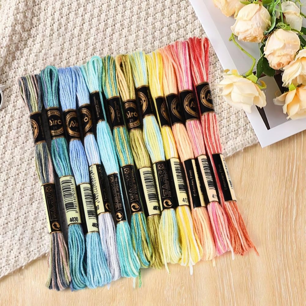 12 Stränge 105 Yards 6-fädiger – Embroidery Floss Thread Bewertung und Preis