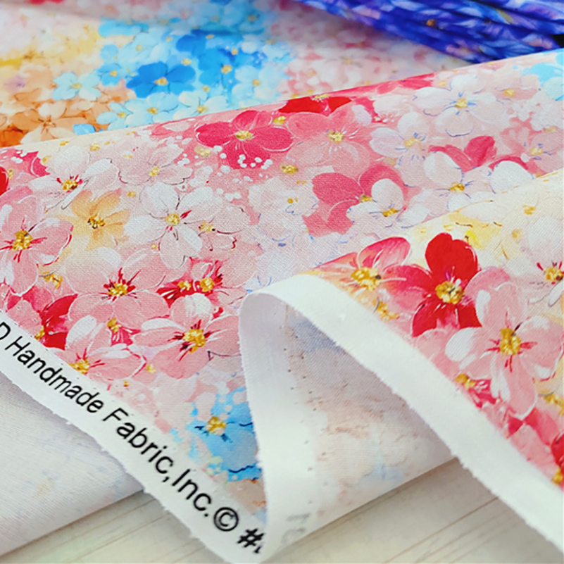 Reine Baumwolle Blume Gedruckt – Sewing By Bewertung und Preis