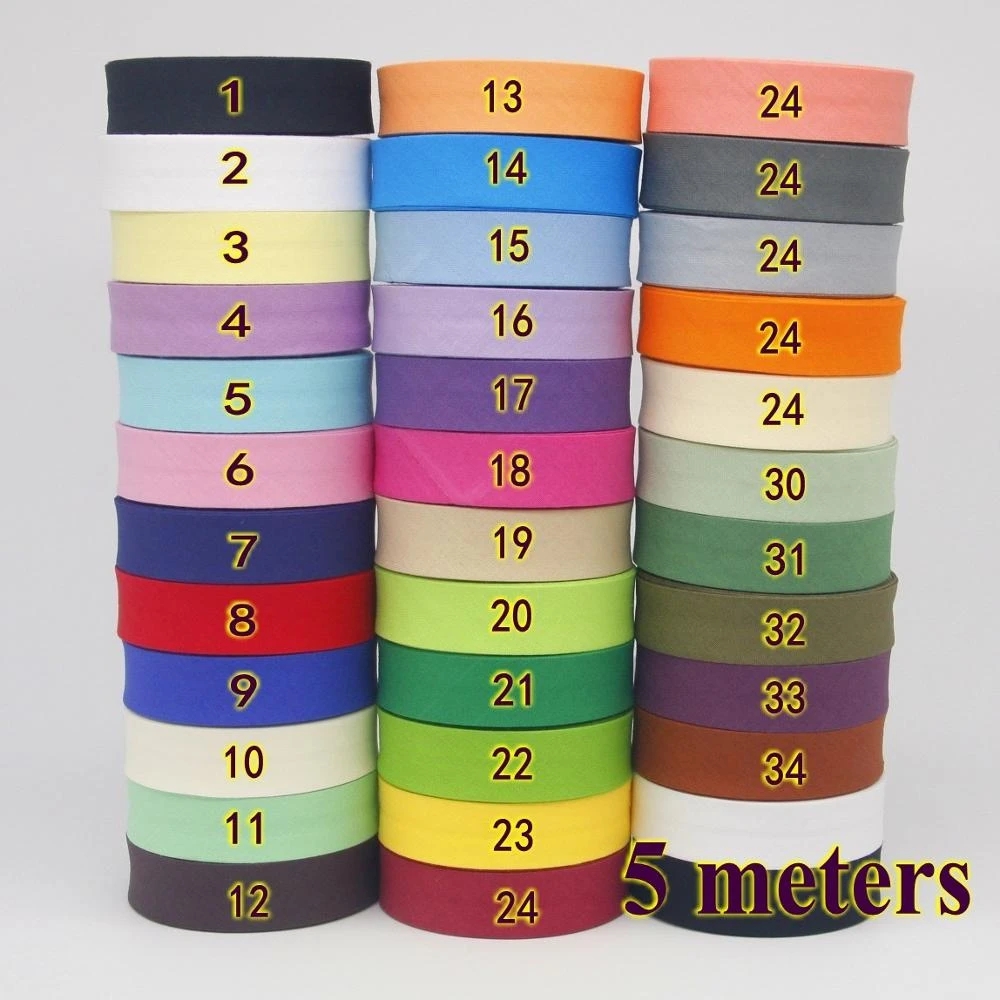 100% Baumwolle Schräg band, 20 – Binding Tape Bias Bewertung und Preis