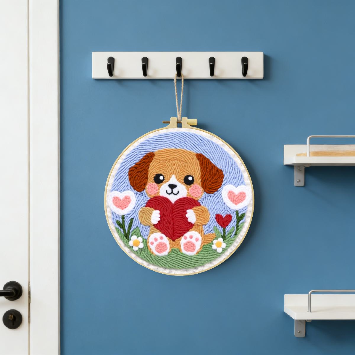 20x20cm/7,87 Zoll Hunde-Punch- – Is Sewing Textile Art Bewertung und Preis