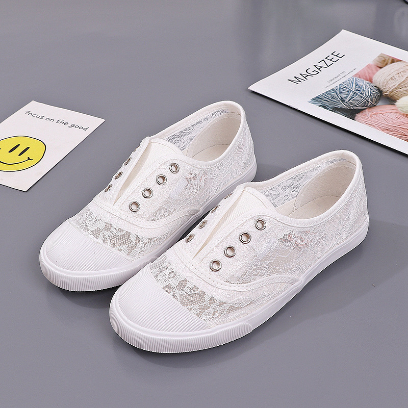 Modische weiße Canvas-Schuhe m – Sewing Cloth Bewertung und Preis