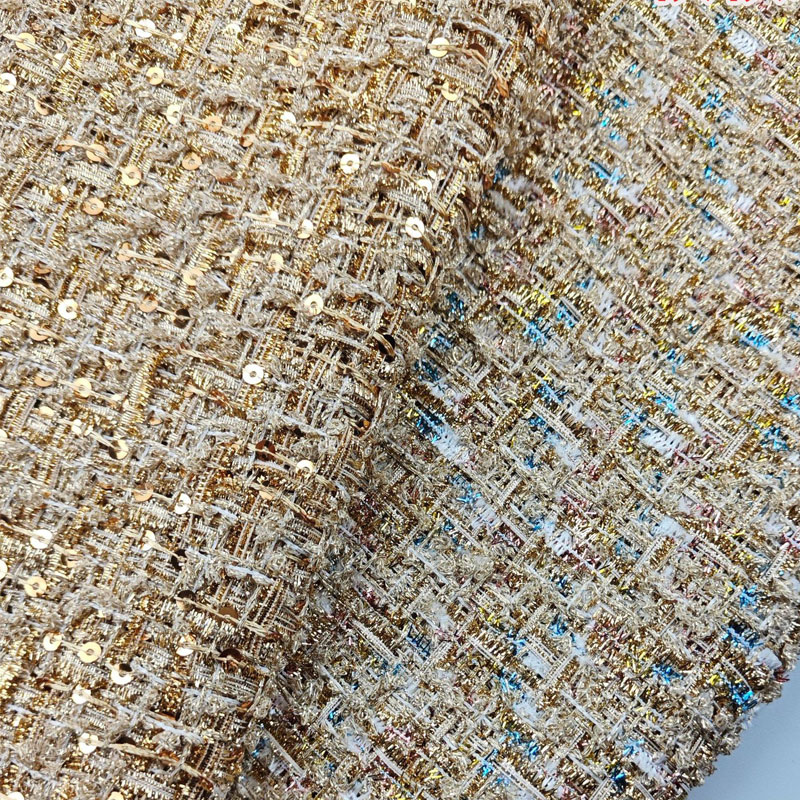 Golddraht und Pailletten, garn – Sewing Tweed Fabric Bewertung und Preis