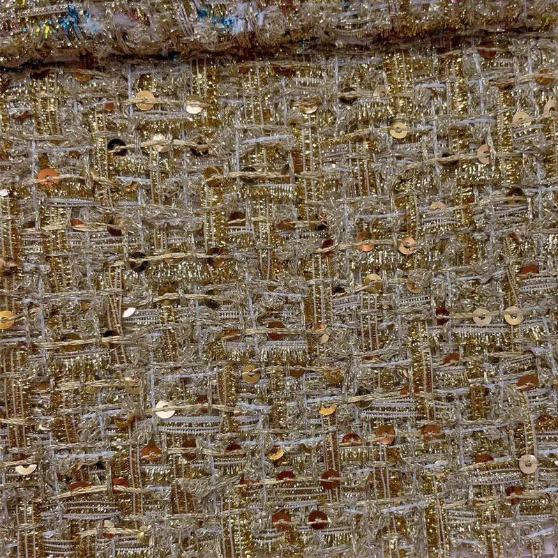 Golddraht und Pailletten, garn – Sewing Tweed Fabric Bewertung und Preis