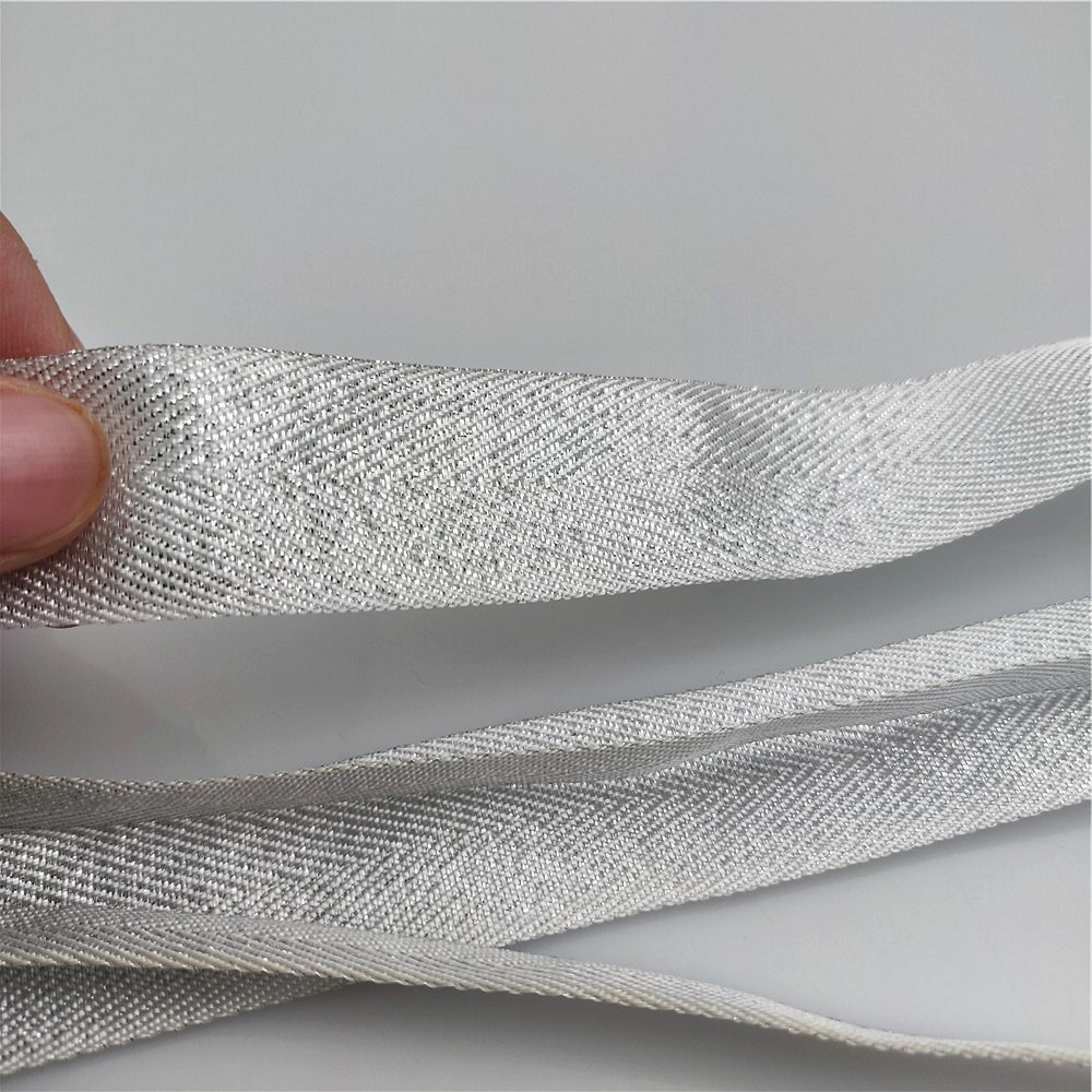10-50mm Breite Silber Twill Po – Binding Tape Bias Bewertung und Preis