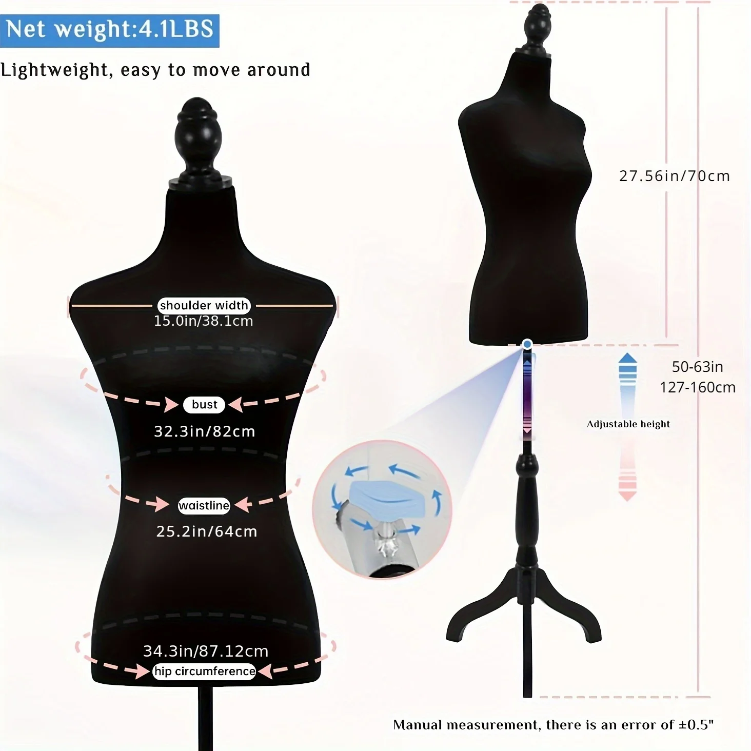 Halbkörper-Schaufensterpuppe,  – Dress Form Mannequin Bewertung und Preis