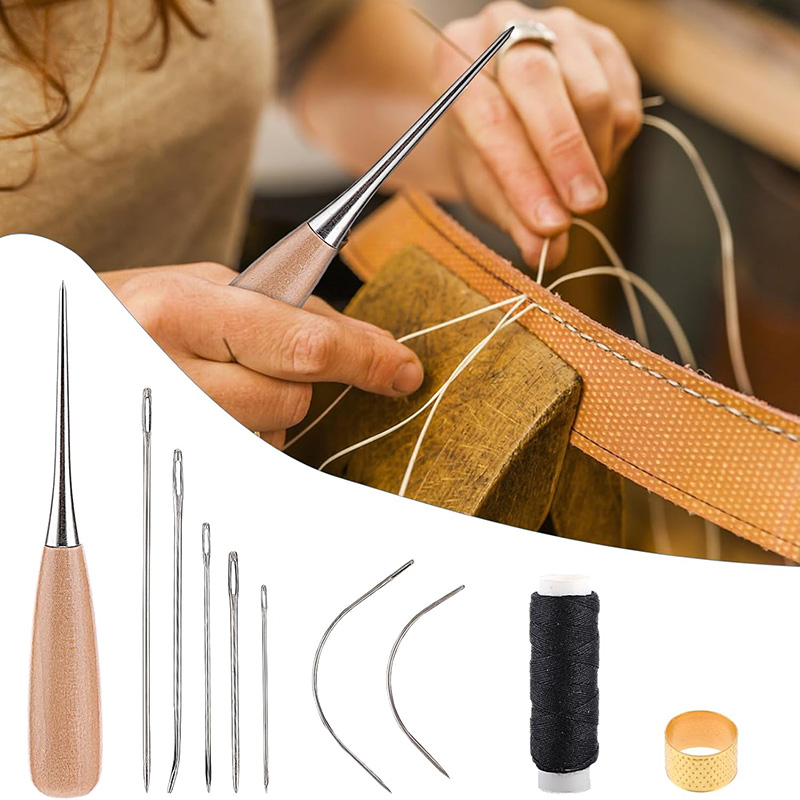 10/11-teiliges Leder-Nähset Le – Textile Sewing Kit Bewertung und Preis