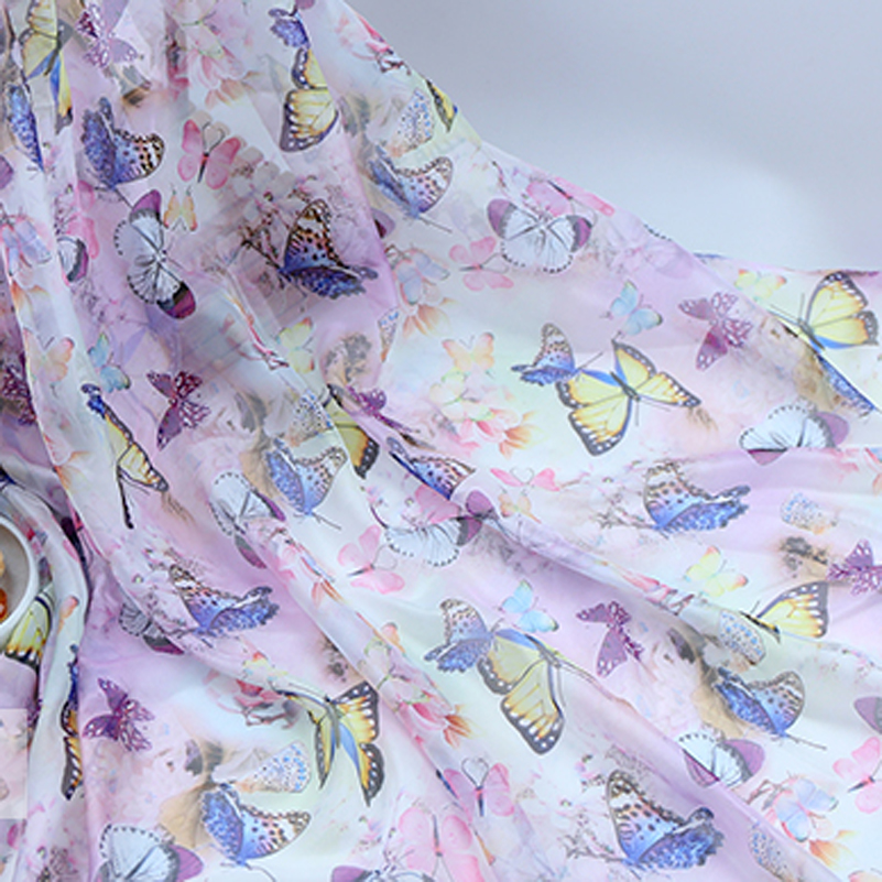30D Butterfly Printed Chiffon  – Sewing By Bewertung und Preis