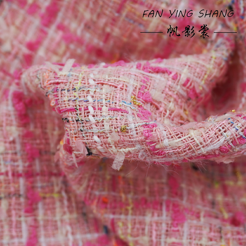 Der rosafarbene karierte Quast – Sewing Tweed Fabric Bewertung und Preis