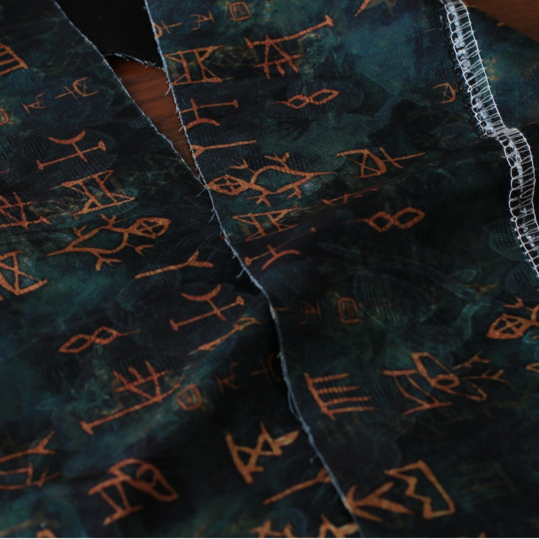 Orakel-Schrift-Jacquard Retro  – Sewing Tie Dye Bewertung und Preis