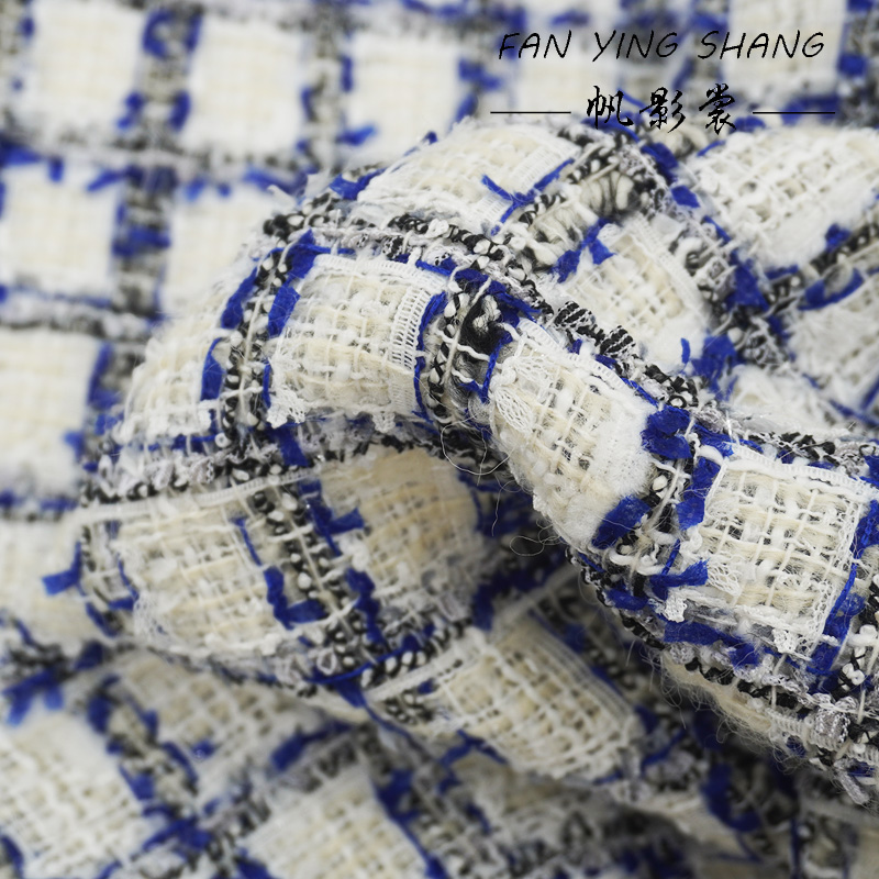 Blau Schwarz Plaid Schmetterli – Sewing Tweed Fabric Bewertung und Preis
