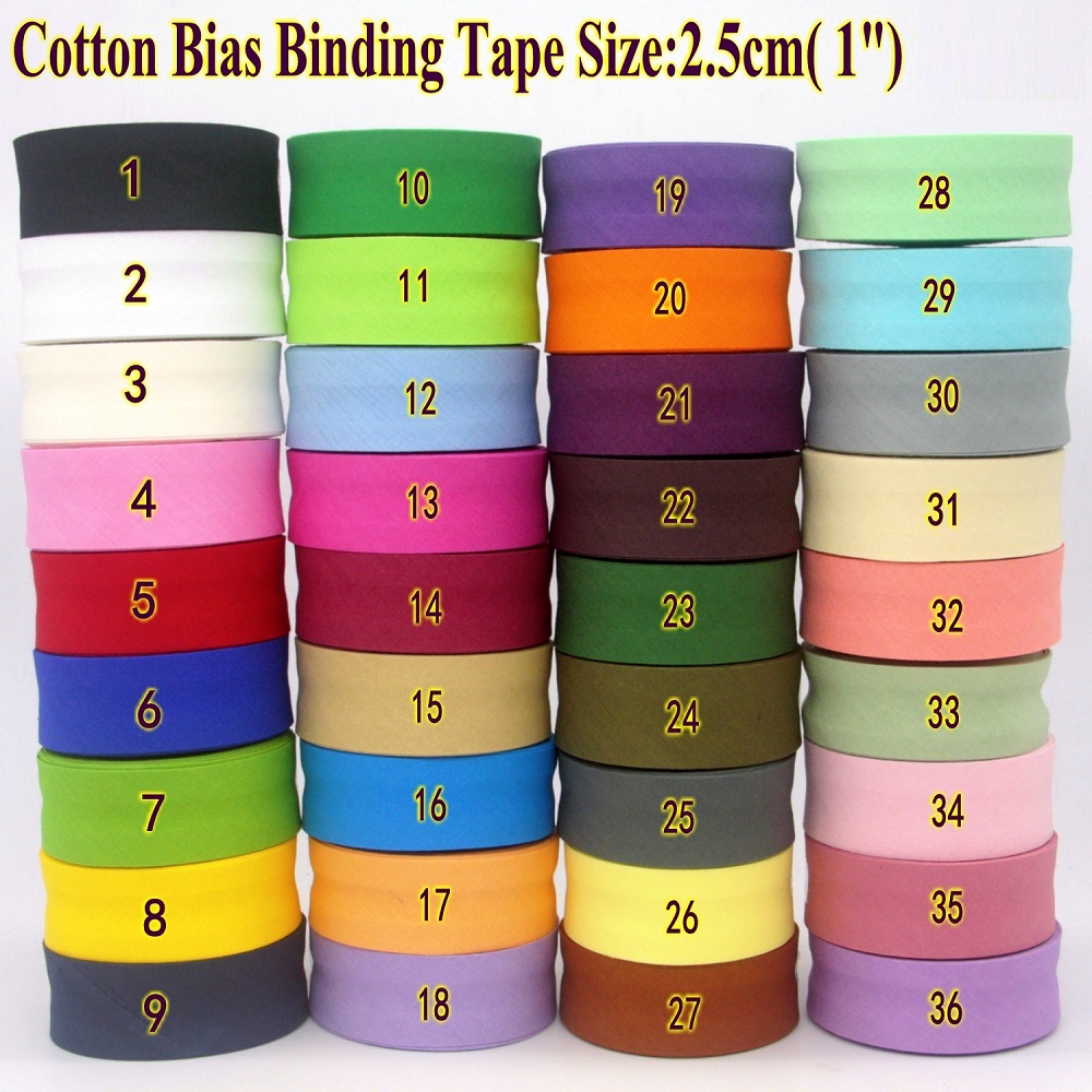 25mm Baumwoll-Faltenband, gebü – Binding Tape Bias Bewertung und Preis