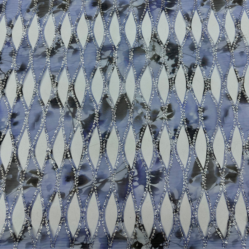 Mesh-Chiffon-Stoff mit Perlen- – Sewing Tie Dye Bewertung und Preis