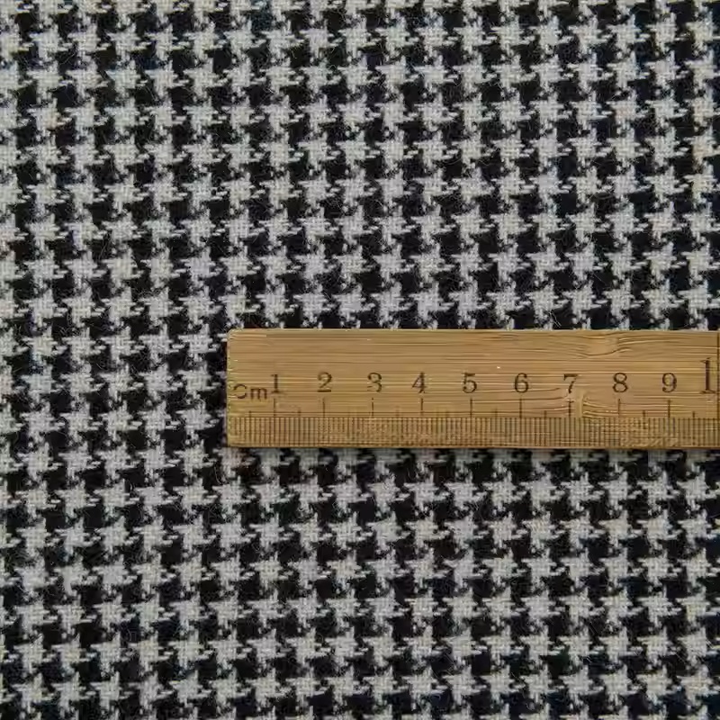 Heller Kaffee, kleiner Hahnent – Sewing Tweed Fabric Bewertung und Preis