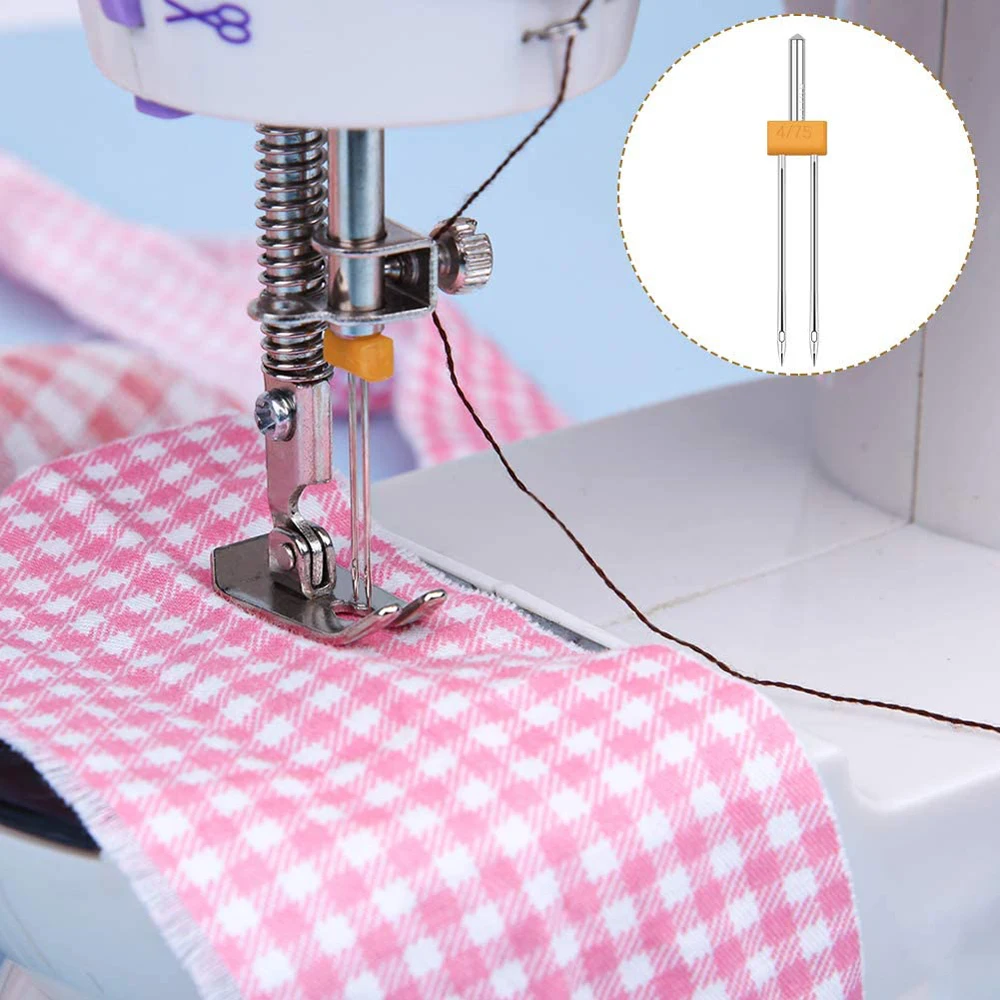 4-10PCS Nähen Maschine Twin Na – Twin Needle Stretch Bewertung und Preis