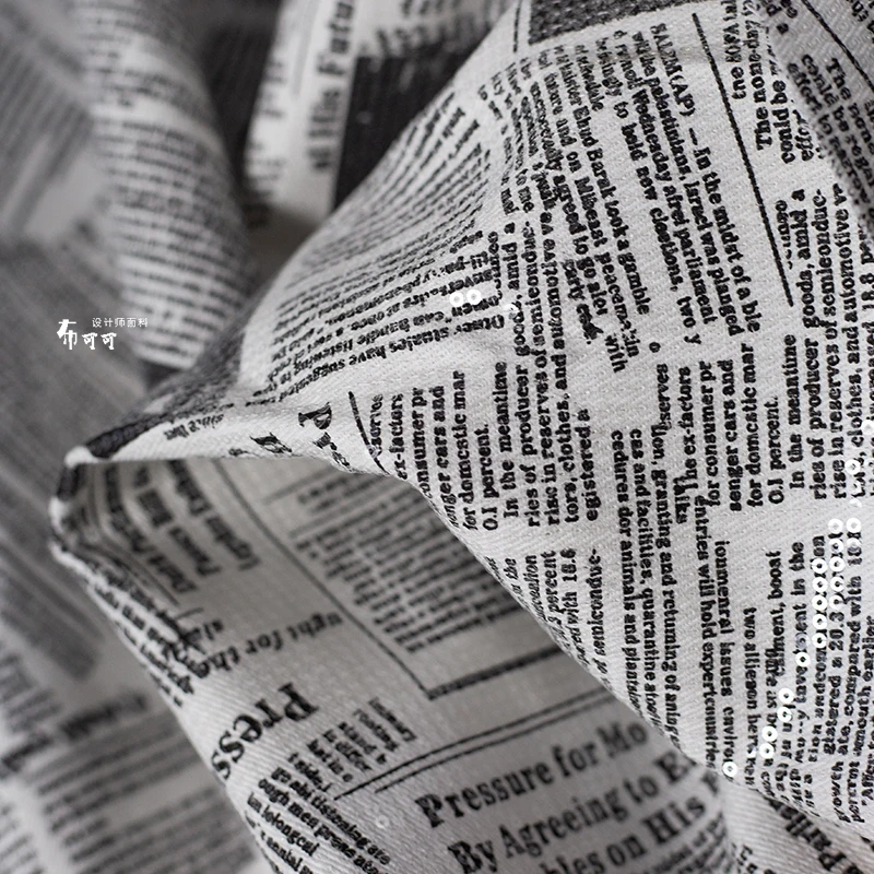 Englische Graffiti Zeitung Den – Sewing Tweed Fabric Bewertung und Preis