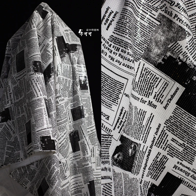 Englische Graffiti Zeitung Den – Sewing Tweed Fabric Bewertung und Preis