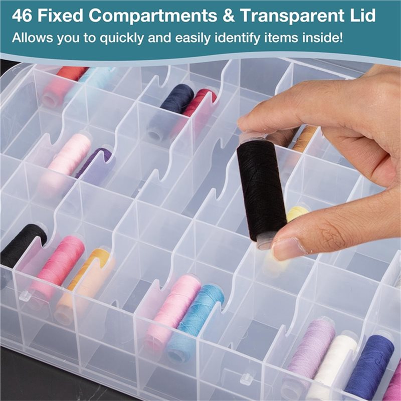 Näh-Organizer mit 46 doppelsei – Embroidery Floss Thread Bewertung und Preis