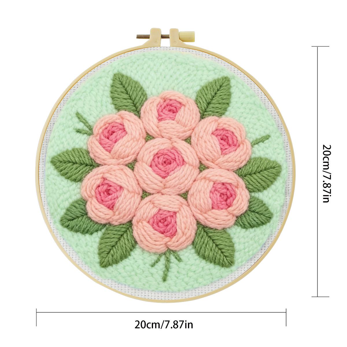 20x20cm/7,87 Zoll Blumen-Punch – Is Sewing Textile Art Bewertung und Preis